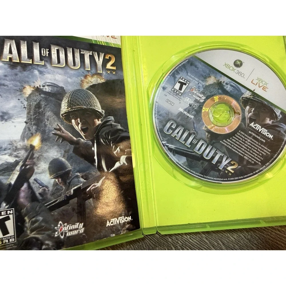 Call of Duty: Black Ops And Call Of Duty 2 W/ Manual  (Xbox 360, 2010)